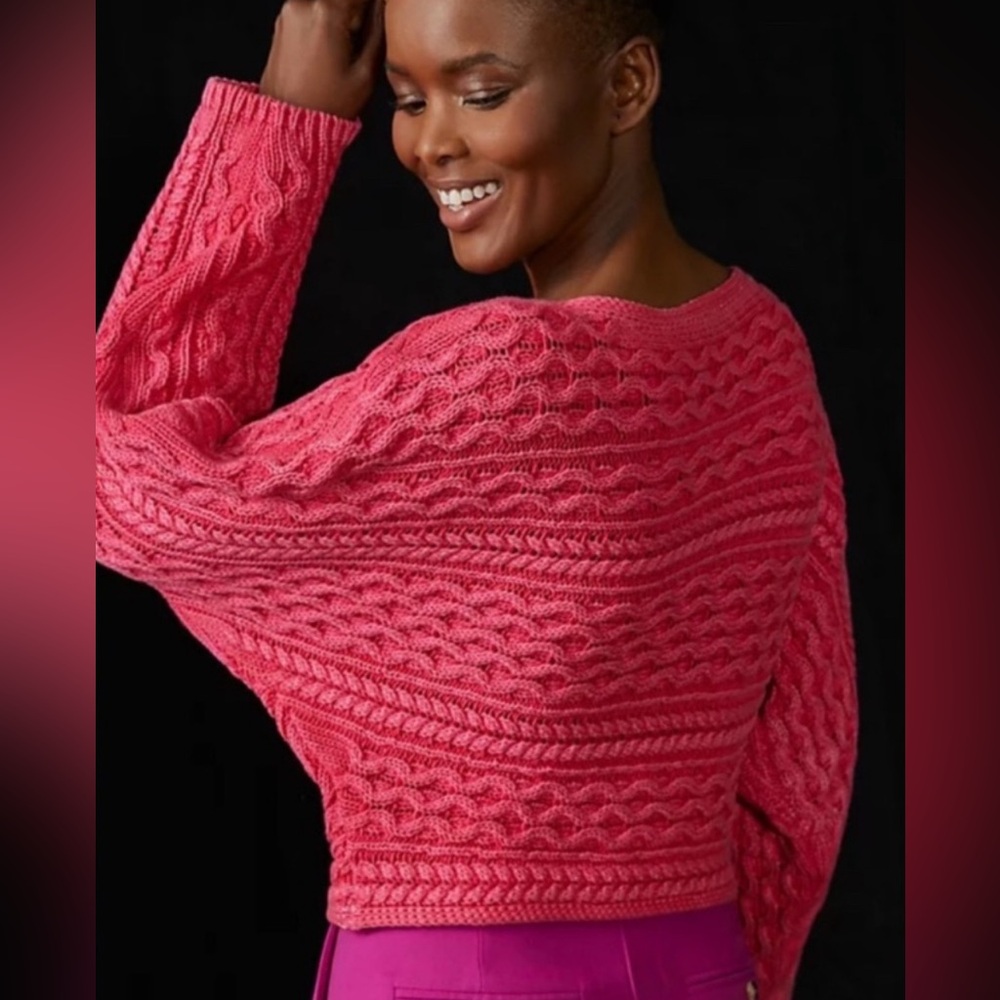 Anthropologie Pilcro Micro Fisherman Sweater